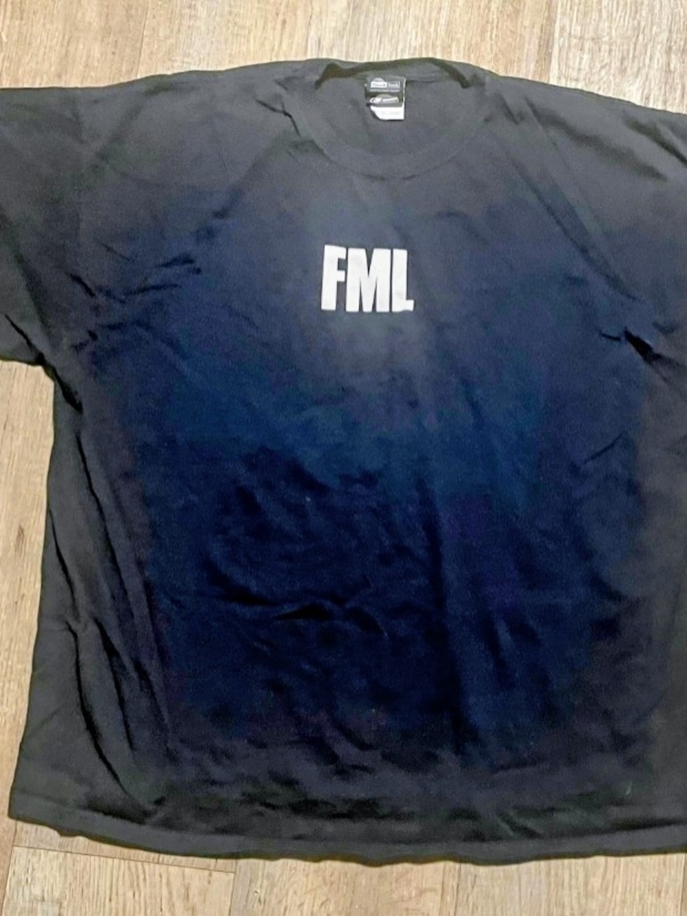 FML Graphic Crewneck T-Shirt - Black
